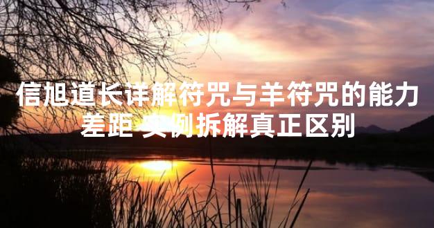 信旭道长详解符咒与羊符咒的能力差距 实例拆解真正区别